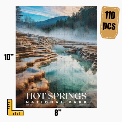Hot Springs National Park Jigsaw Puzzle, Family Game, Holiday Gift | S10 - image2